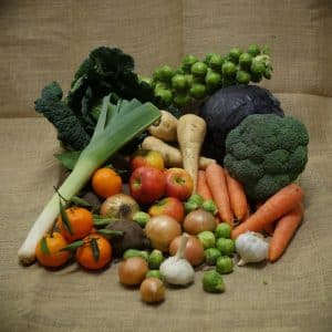 honey tree organic fruit & veg box - seasonal box - available for delivery or collection